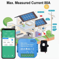 ARELENE Tuya WIFI Smart Energy Meter Bidirectional with Transformer Clamp App Monitor Power 80A Support Alarm 1 Channel-1CT. 