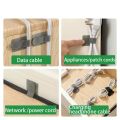 10Pcs Space Saving Under Desk Cable Management Band Adjustable Hook and Loop Tape Data Cable Storage Hidden Nylon Ties Cable Organizer Home. 