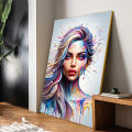 Abstract Color Fusion Fluid Aesthetic Art Poster Print Graffiti Color Woman Portrait Canvas Painting Living Room Wall Home Decor. 