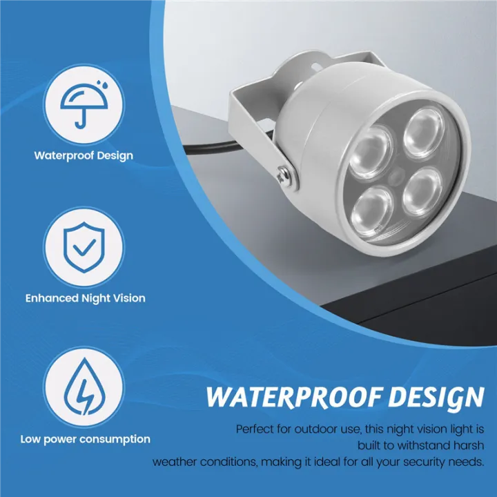 NAMUNY%205X%204%20Array%20LEDs%20Infrared%20Waterproof%20Night%20Vision%20IR%20Illuminator%20Light%20Fill%20Light%20DC%2012V%20for%20Security%20Camera%20-%20Image%203