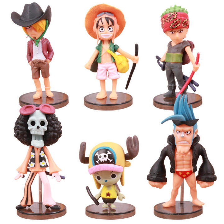One Piece Chibi Action Figure Set