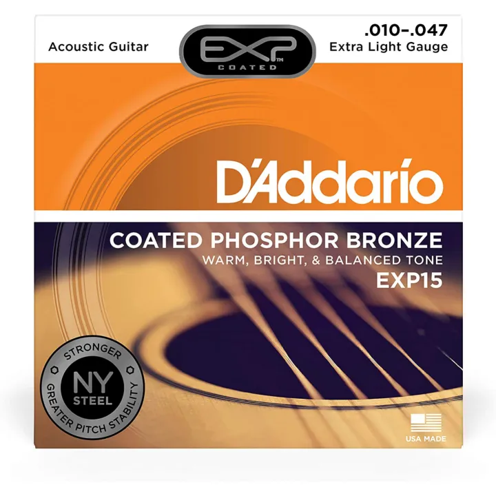 D'Addario%20EXP15%20Coated%20Phosphor%20Bronze%20Acoustic%20Guitar%20Strings%20%7C%20Extra%20Light%20Guage%20%7C%20.010-.047%20-%20Image%205