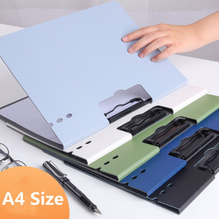 RHS Online A4 Size Enclosed Clipboards File Folder Writing Board Document Holders Foldable Clipboard Office Clipboard Writing Pad