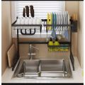 Sink Rack Single Layer Dish Drainer Holder Stainless Steel Kitchen Rack. 
