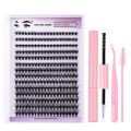 280 Pcs Self Application DIY at Home DIY Lash Extension Kit Natural Look 8-12mm with Lash Bond and Seal, Lash Applicator, and Lash Brush Wispy Individual Lashes Kit for Beginners. 
