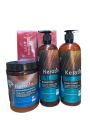 Keratin Set of Shampoo, Conditioner and Treatment Combo Pack (900ml+900ml+1000ml). 