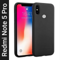 Mi Redmi Note 5 Pro Silicone case cover - Black. 