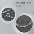 5x Universal Small Clamp Bluetooth Ear Hook Loop Clip Replacement Clear. 
