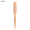 Sutuiying Professional Wood Round Curly Combs For Women Hairdressing Massage Fashion Brush Salon Barber Aluminum Tube Hair Styling Comb New Type. 