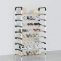 6 Layers Stainless Steel Shoe Rack with 12mm Pipe Organizer Shelf [Size 57cm x 30cm x 120cm]. 