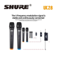 Shure UK28 DUAL Professional UHF Wireless Microphone System Karaoke/Vocal Mic handheld microphone || Sold By Watch House. 