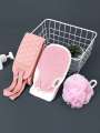 3 in 1 Double-Sided Bath Shower Scrubber Set. 