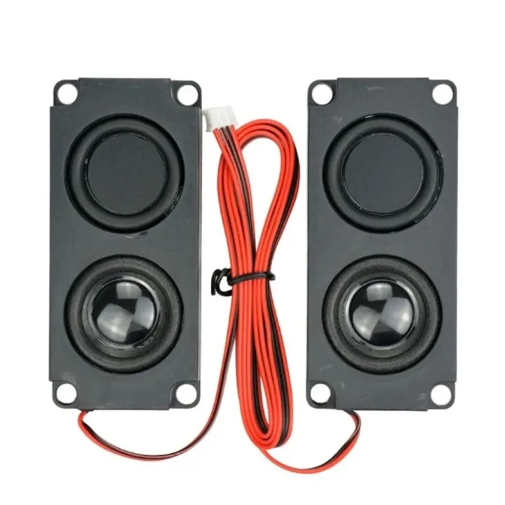2Pcs Portable Square Speaker DIY for Home Theater Double Diaphragm Bass ...