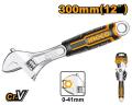 Ingco Adjustable Wrench Length 300MM (12"). 