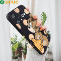 UCUC for Realme 9 Pro / OnePlus Nord CE 2 Lite 5G Back Cover Cheese Mouse Soft Thin Liquid Silicone Phone Case. 
