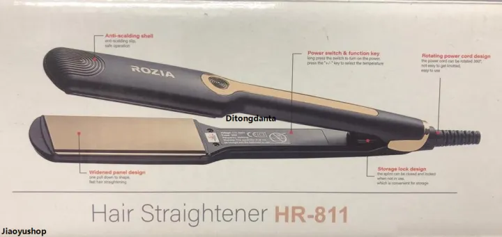 MengsanLuxury%20There%20is%20a%20gold-HR%20iron/straight%20Rozia%20Premium%20Professional%20Ceramic%20Hair%20Maker%20811%20(black,)%20warranty%20-%20Image%208