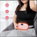 Menstrual Heating Pad Smart Warm Palace Belt Relief Waist Pain Cramps Vibrating Abdominal Massager Electric Waist Belt Device. 