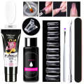 ml7-piece Crystal Extension Glue Set Straight Hair Nail Art Tools. 