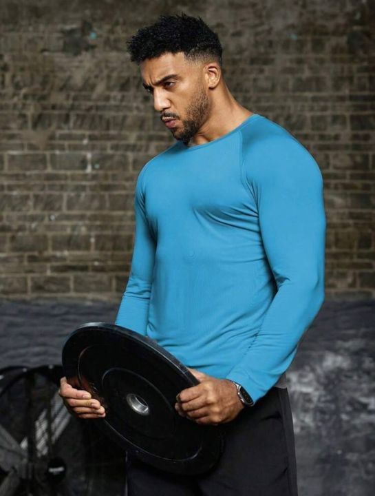Cyan%20GymBeat%20Men's%20Casual%20Bull%20Head%20Printed%20Round%20Neck%20Raglan%20Sleeve%20Slim%20Fit%20Sports%20T-Shirt%20Long%20Sleeve%20Gym%20Top%20Men%20Workout%20Shirt%20Gym%20Shirt%20Full%20Sports%20T-Shirt%20Men%20-%20Image%203