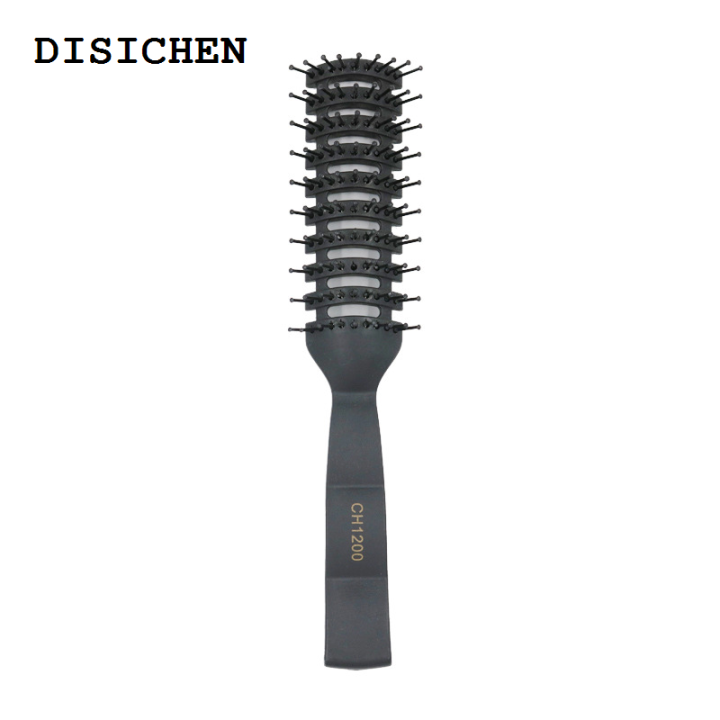 DISICHEN%202025%20Men's%20Black%20Plastic%20Ribbed%20Comb%20Fluffy%20Large%20Back%20Comb%20Salon%20Hairdressing%20Brush%20Men's%20Styling%20Oil%20Hair%20Curly%20Massage%20Hairbrush%20-%20Image%207