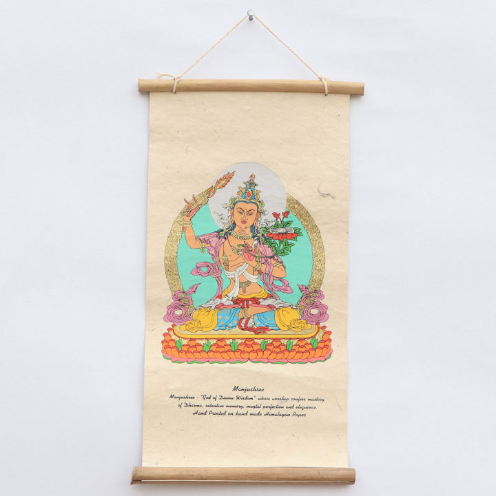 Manjushree Lokta Paper Wall Decor-Lotus Handicrafts