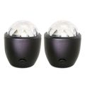 2X USB Crystal Magic Ball Flash DJ Lights Disco Ball Party Stage Projector Lights Mini LED Voice Activated. 