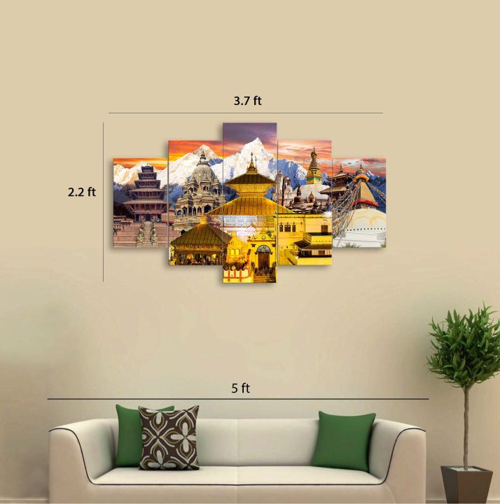 5%20Panel%20Manipulated%20Heritage%20on%20Matte%20Canvas%20Cotton%20Print%20%7C%20HQ%20%7C%20S%20%7C%20Tightly%20Wrapped%20In%20Wooden%20Frame%20%7C%20Not%20stickers%20or%20No%20Forex%20Board%20-%20Image%202