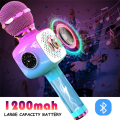 Portable Singing Machine Wireless Bluetooth Karaoke Microphone Handheld Projector for Home KTV Party Kid Gift. 