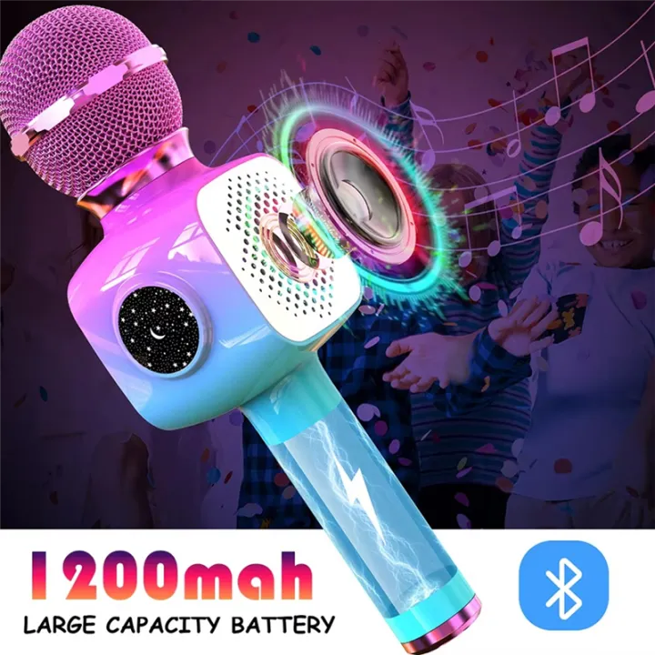 Portable%20Singing%20Machine%20Wireless%20Bluetooth%20Karaoke%20Microphone%20Handheld%20Projector%20for%20Home%20KTV%20Party%20Kid%20Gift%20-%20Image%204