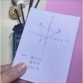 Plane Cartesian coordinate system sticky note book coordinate axis sticky note paper is non-sticky thickening junior high school students practice quadrants. 