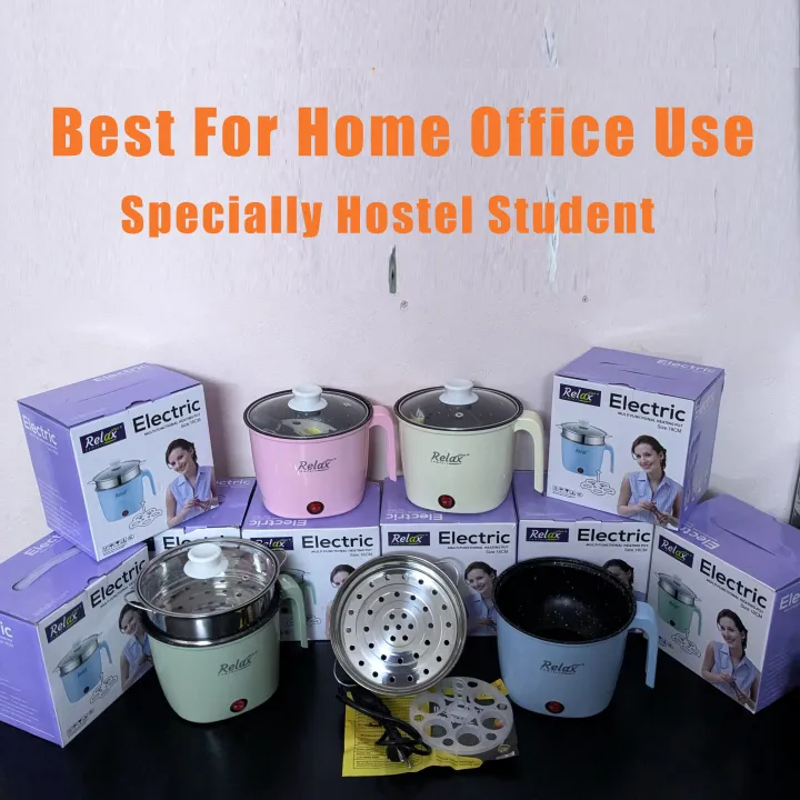 Relax%20-%201.8L%20Multi-Function%20Electric%20Cooker%20with%20Steamer%20%7C%20Double%20Layer%20Non-Stick%20Mini%20Rice%20Cooker,%20Hot%20Pot%20&%20Momo%20Maker%20%7C%20Rapid%20Noodle%20Maker%20600W%20Portable%20Cooking%20Pot%20-%20Image%205