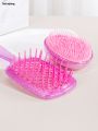Sutuiying 2pcs/set Mini Egg Tangle Hair Brush Hollow massage comb Detangling Profesional Hair Brush Hair Styling Hairdressing Comb For Travel. 