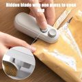2 in 1 portable plastic Bag Sealer with Cutter , USB Rechargeable ,Magnetic, Plastic Bags Packing Machine Home Appliances. 
