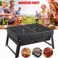 Chrome Plated Portable Outdoor Steel Collapsible Barbeque Grill BBQ BOS. 