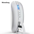 Wenefang Home Gaming Mouse Gaming Electric Ergonomic Quiet 1600D Dual Mode 2.4G Wireless Profesional Mouse PI Type-C Rechargeable Sound Mouse Suitable for Laptop Gaming. 