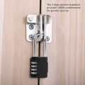 NAMUNY 2 Pack Code Padlocks, 4 Digit Long Shackle Resettable Pad Lock for Outdoor Gate, Shed, Fence, Hasp Storage, Gym Locker. 