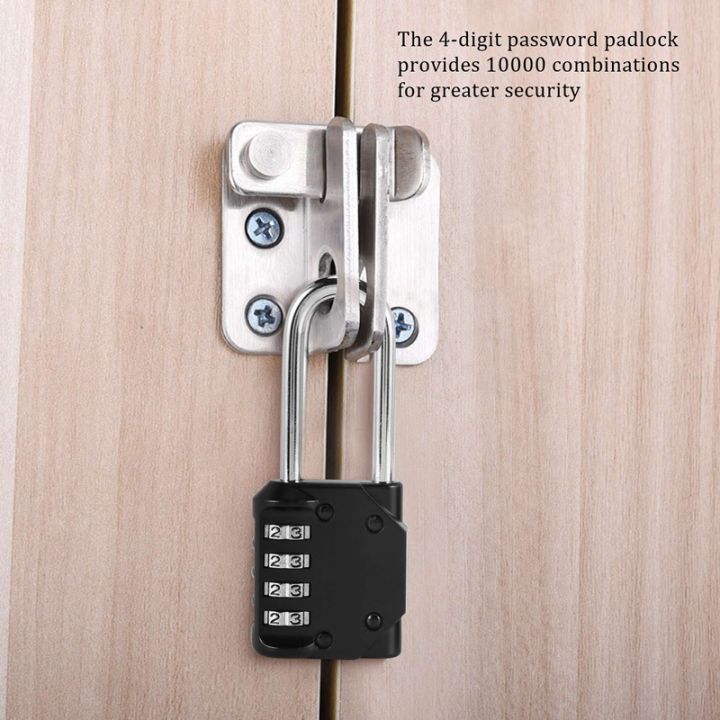 NAMUNY%202%20Pack%20Code%20Padlocks,%204%20Digit%20Long%20Shackle%20Resettable%20Pad%20Lock%20for%20Outdoor%20Gate,%20Shed,%20Fence,%20Hasp%20Storage,%20Gym%20Locker%20-%20Image%203