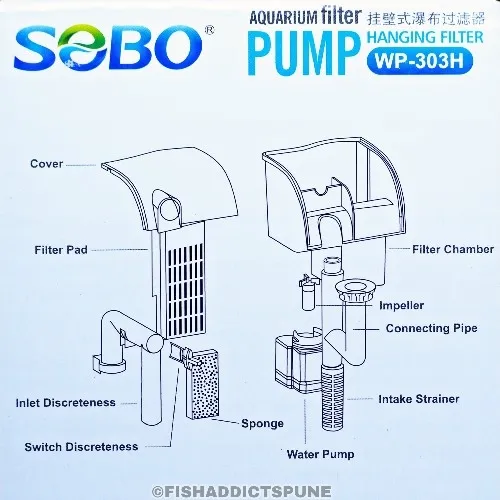 SOBO%20Aquarium%20Hanging%20Filter%20Pump%20WP-303H%205W%20By%20Juwel%20Aquarium%20-%20Image%204