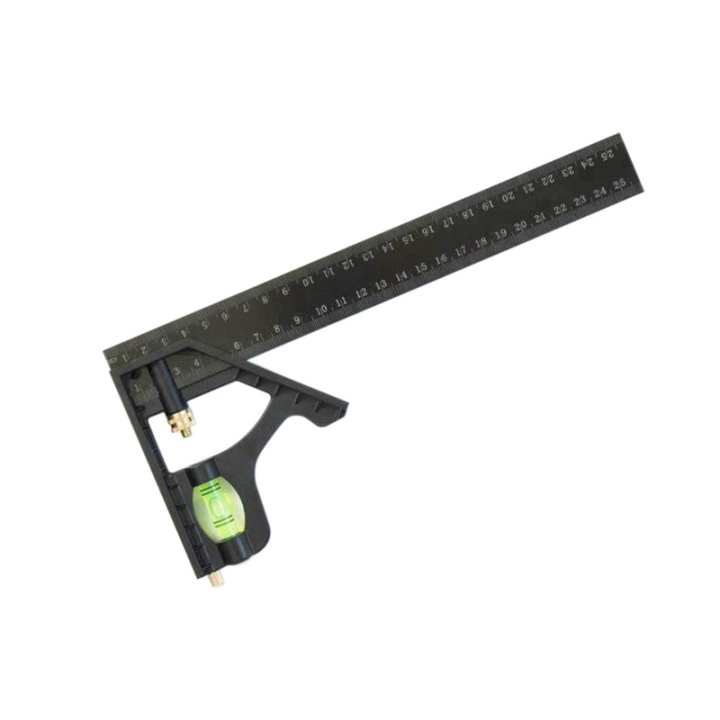 Square Device Ruler 250mm Multifunctional Combined Square Ruler Movable 45-Degree Right ...