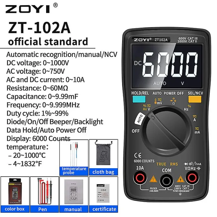 ZT-102A%20Digital%20multimeter%20auto%20ranging%20Multimeter%20Smart+Automatic%20Range%206000%20Counts%20multimeter%20diode%20-%20Image%204
