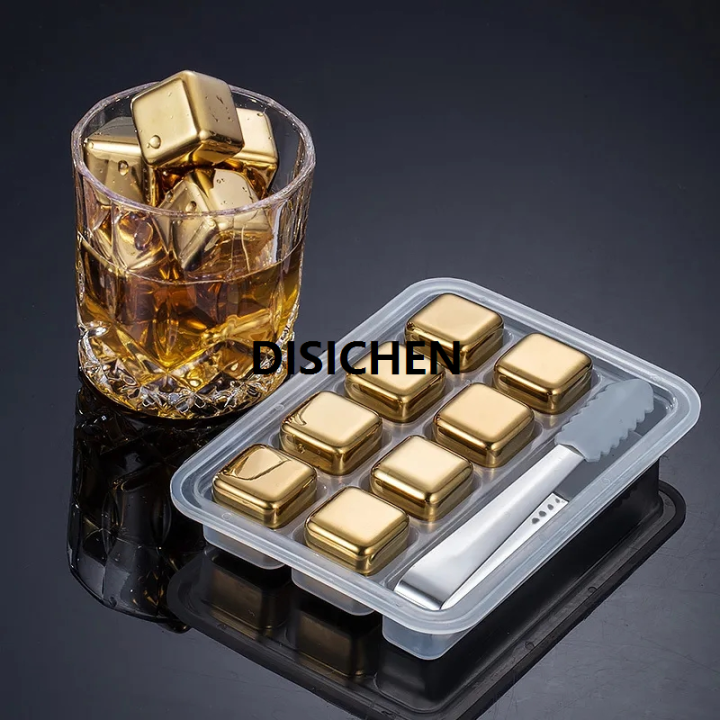 DISICHEN%20Reusable%20Stainless%20Steel%20Ice%20Cubes%20Quick-frozen%20Gold%20Metal%20Ice%20Pellets%20Cooling%20Stones%20Cooler%20for%20Drink%20Bar%20Tool%20-%20Image%204