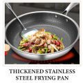 Honeycomb Structure Hex Design Non-stick  Fry Pan 24 cm Stainless Steel. 