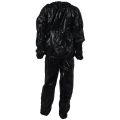 ARELENE 2X Heavy Duty Fitness Weight Loss Sweat Sauna Suit Exercise Gym Anti-Rip Black XL. 