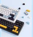 AULA F75 75% Hot Swappable Wireless Gaming Mechanical Keyboard, Gasket Mount, PBT Keycaps, Pre-lubed Switches,2.4GHz/USB-C/BT5.0 RGB Backlit. 