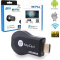 Anycast M9 Plus Hd Wifi Display Dongle Receiver 1080P Hdmi Tv Dlna Airplay Miracast. 
