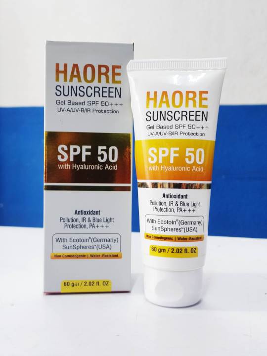 HAORE Sunscreen Gel spf 50 +++, 60 gm
