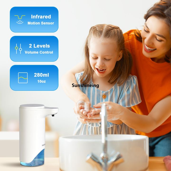 Mobile Foam Dispenser Soap Gear Multi-Sensor SVAVO Smart Contact Wall Mounted Hand Sanitizer Dispenser Soap