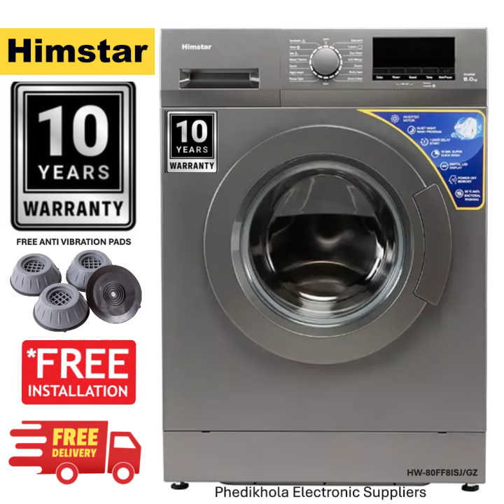 Himstar 8 kg fully automatic washing machine HW80FF8ISJ/GZ