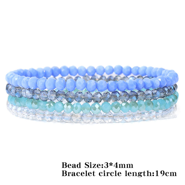 Dili%20Crystal%20Glass%20Women's%20Natural%20Stone%20Ao%20Crystal%20Beads%20Bracelet%204pcs/set%20Gold%20Elastic%20Bracelet%20Set%20Jewelry%20-%20Image%202