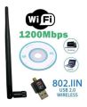 USB WiFi Adapter 1200Mbps USB 2.0 WiFi Dongle 802.11n Wireless Network Adapter High Gain Antenna For Desktop. 